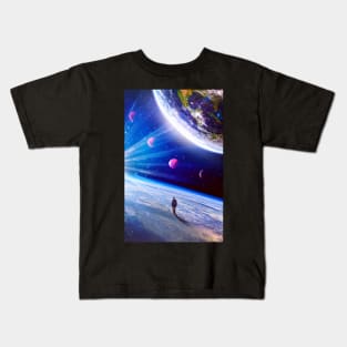 A Walk Through Space Kids T-Shirt